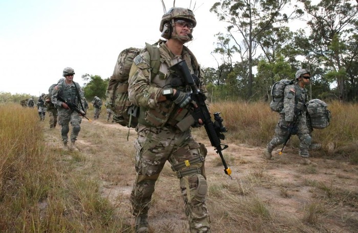 Lính nhảy dù Mỹ tham gia tập trận cùng lực lượng Australia tại Vịnh Shoalwater